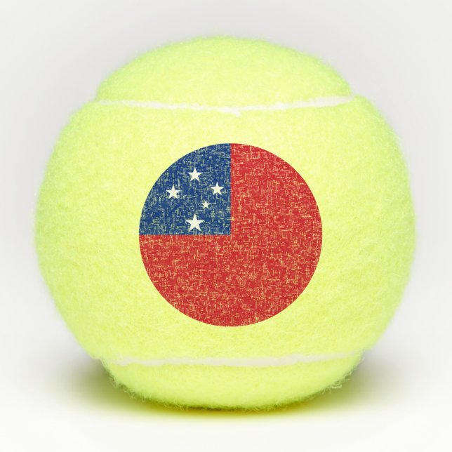 Balles De Tennis Drapeau de Samoa (Devant)