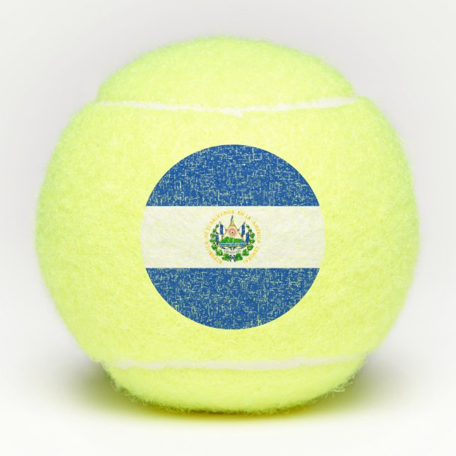 Balles De Tennis Drapeau d'El Salvador (Devant)