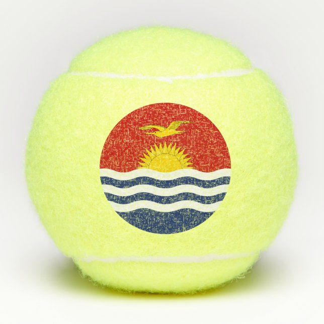 Balles De Tennis Drapeau des Kiribati (Devant)