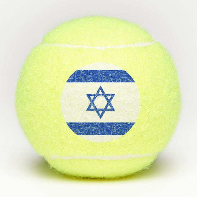 Balles De Tennis Drapeau d'Israël (Devant)