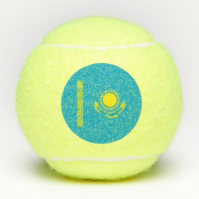Balles De Tennis Drapeau du Kazakhstan (Devant)