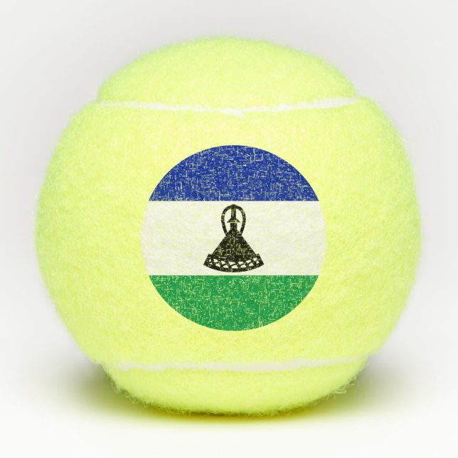 Balles De Tennis Drapeau du Lesotho (Devant)