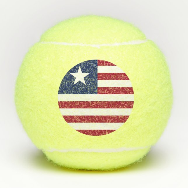 Balles De Tennis Drapeau du Libéria (Devant)