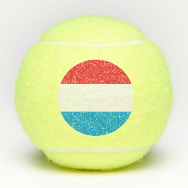 Balles De Tennis Drapeau du Luxembourg (Devant)