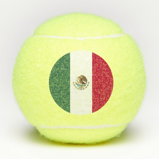 Balles De Tennis Drapeau du Mexique (Devant)