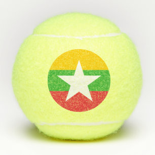 Balles De Tennis Drapeau du Myanmar