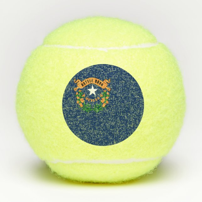 Balles De Tennis Drapeau du Nevada (Devant)