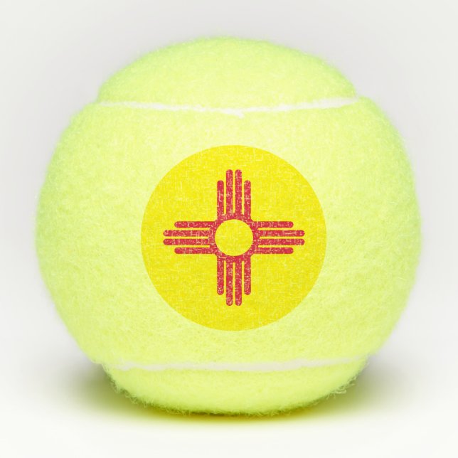 Balles De Tennis Drapeau du Nouveau Mexique (Devant)