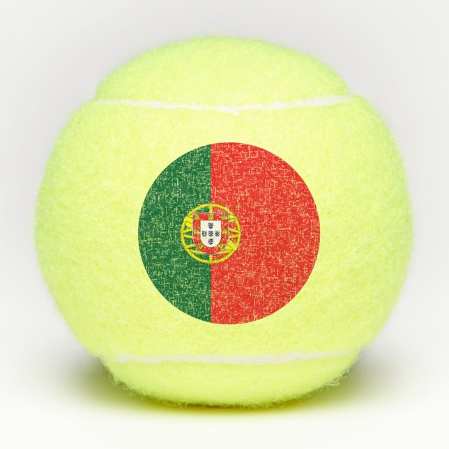 Balles De Tennis Drapeau du Portugal (Devant)