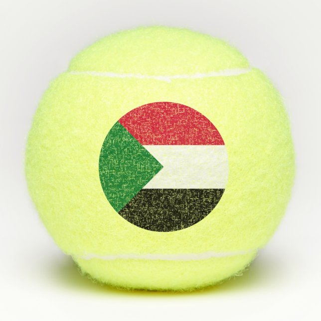 Balles De Tennis Drapeau du Soudan (Devant)