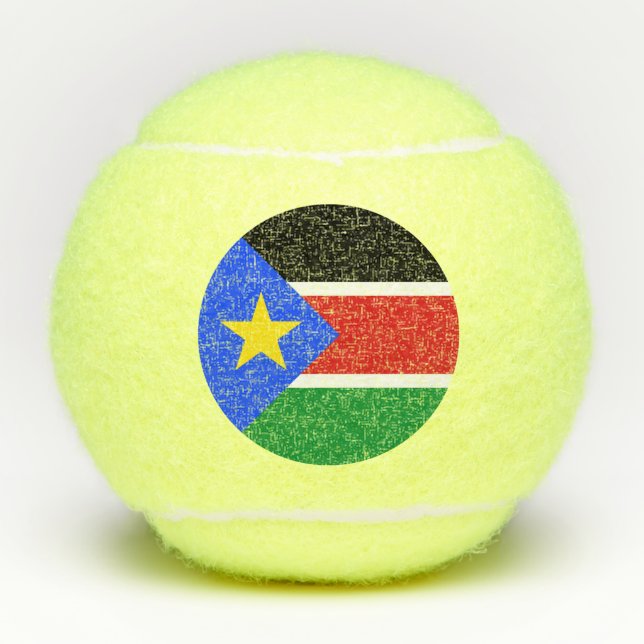 Balles De Tennis Drapeau du Soudan du Sud (Devant)