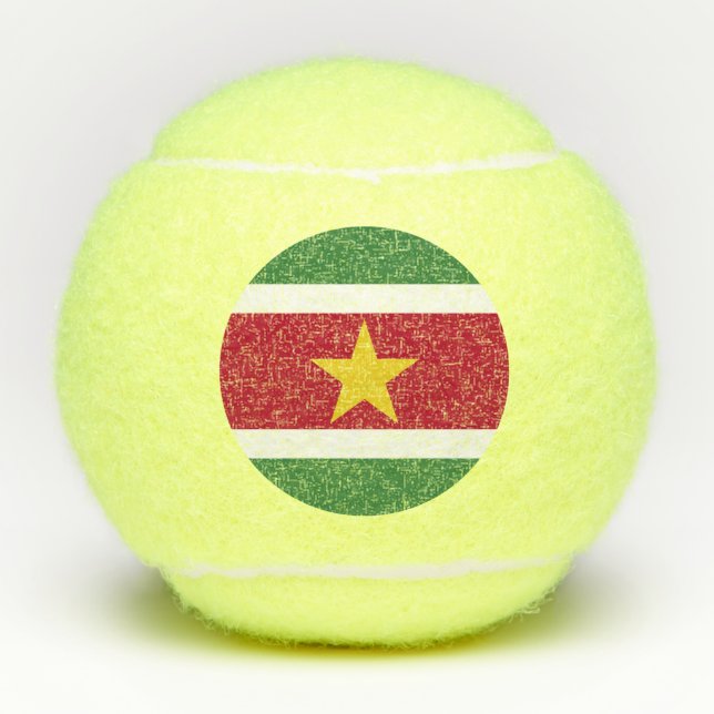 Balles De Tennis Drapeau du Suriname (Devant)