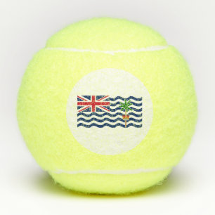 Balles De Tennis Drapeau du Territoire britannique de l'océan Indie
