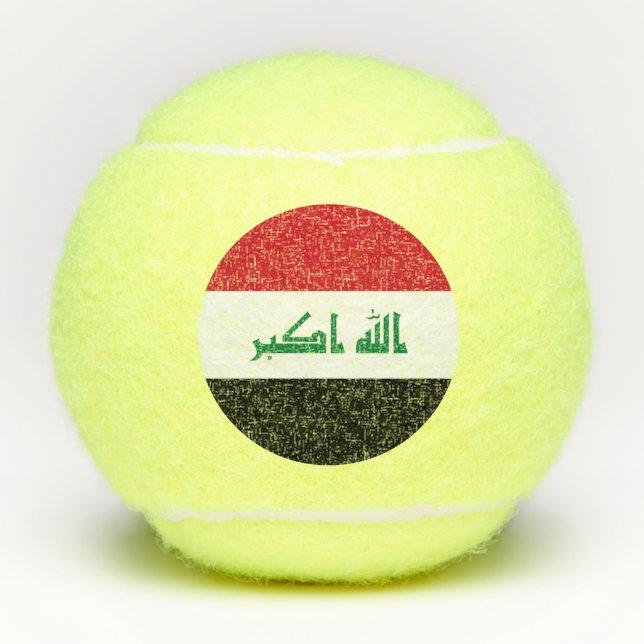 Balles De Tennis Drapeau Iraq (Devant)