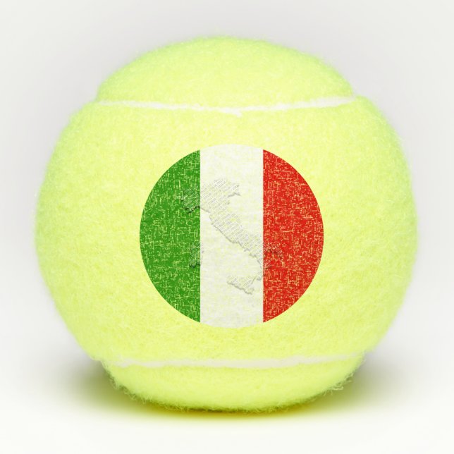 Balles De Tennis Drapeau italien (Devant)