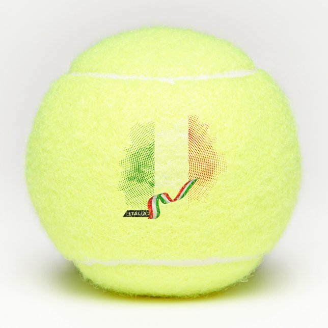 Balles De Tennis Drapeau italien (Devant)