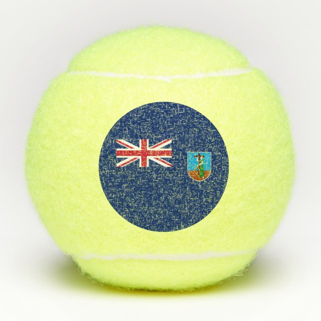 Balles De Tennis Drapeau Montserrat (Devant)