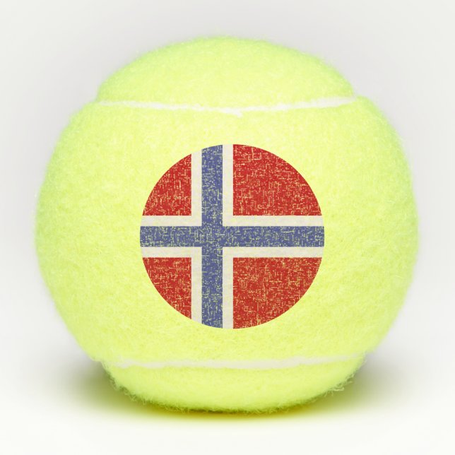 Balles De Tennis Drapeau norvégien (Devant)