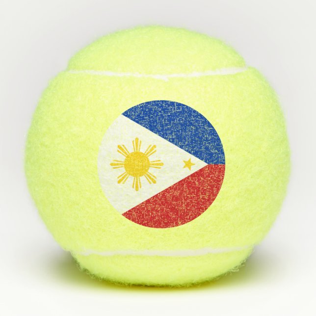 Balles De Tennis Drapeau philippin des Philippines (Devant)