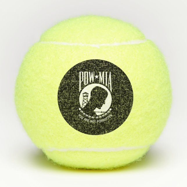 Balles De Tennis Drapeau POW MIA : Soldats disparus de la guerre du (Devant)