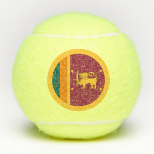 Balles De Tennis Drapeau Sri Lanka