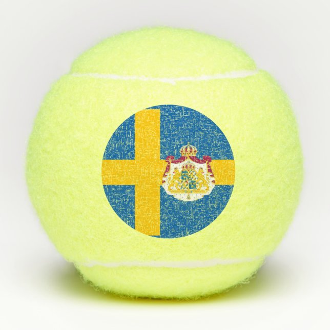 Balles De Tennis Drapeau suédois (Devant)