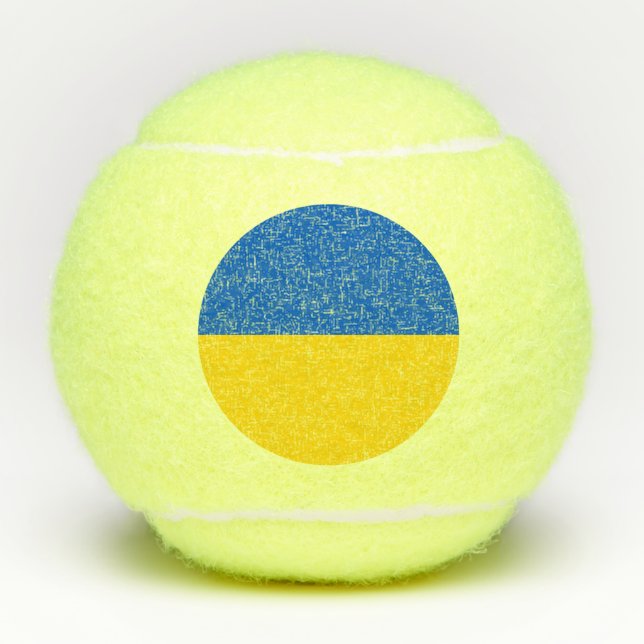 Balles De Tennis Drapeau ukrainien (Devant)