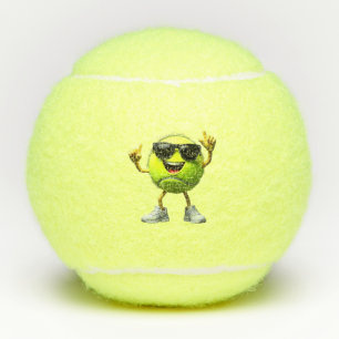 Balles De Tennis Drôle Dabbing Tennis Ball Joueur sportif