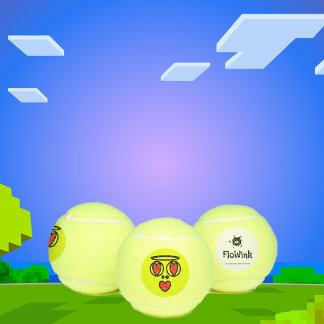 Balles De Tennis Drôle Visage