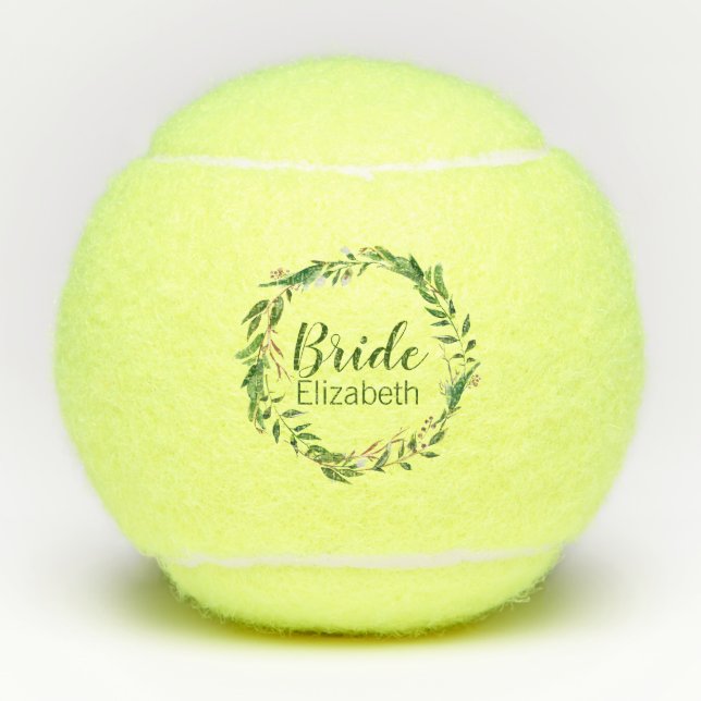 Balles De Tennis Élégante mariée en gerbe personnalisée mariage fêt (Devant)