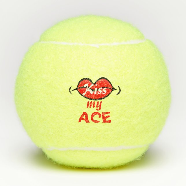 Balles De Tennis Embrasse mon as (Devant)