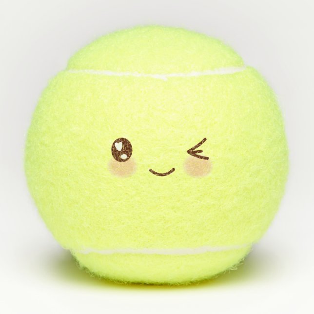 Balles De Tennis Emoji Kawaii Cute (Devant)