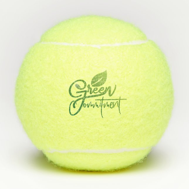 Balles De Tennis Engagement vert (Devant)
