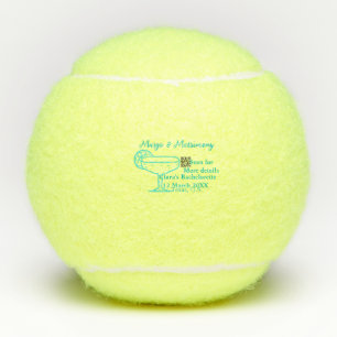 Balles De Tennis enterrement de vie de jeune fille Turquoise Margs