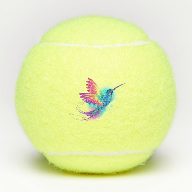 Balles De Tennis Exotic Rainbow Hummingbird (Devant)