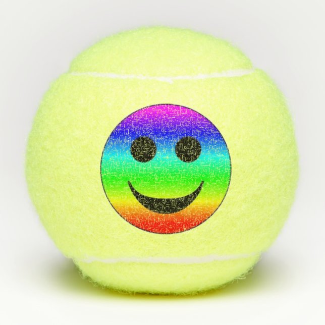 Balles De Tennis Face arc-en-ciel (Devant)