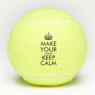 Balles De Tennis Faites votre propre calme - affiche noire