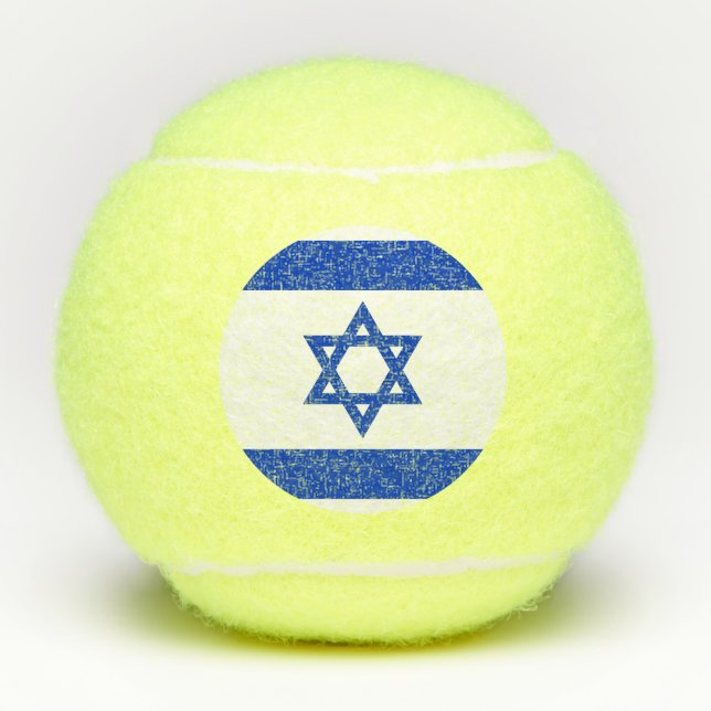 Balles De Tennis Flag of Israel (Devant)