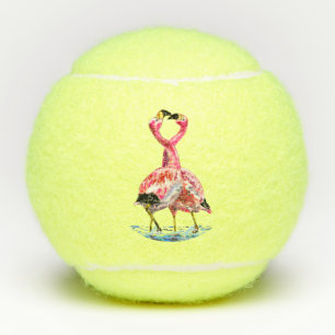 Balles de tennis Flamants roses
