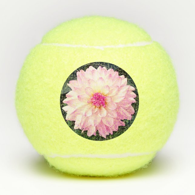 Balles De Tennis Fleurs roses (Devant)