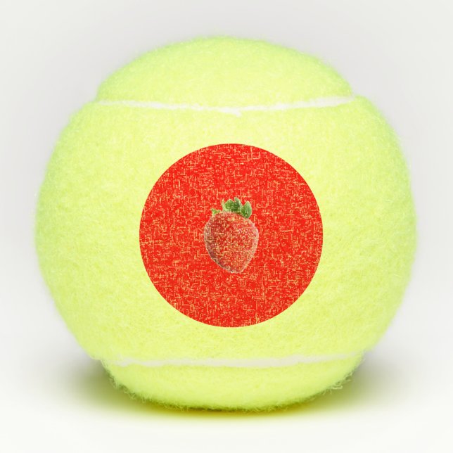 Balles De Tennis Fraise d'été (Devant)