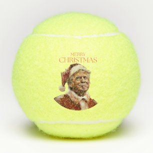Balles De Tennis Funny Trump Santa Claus Carte de Noël