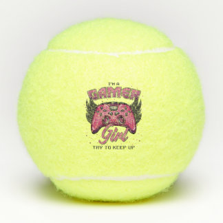 Balles De Tennis Gamer Girl design