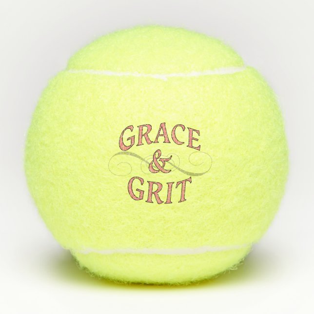 Balles De Tennis Grace & Gris en rose et gris (Devant)
