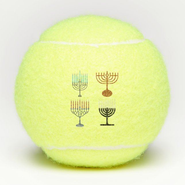 Balles De Tennis Hanoukka judaïsme religion juive (Devant)