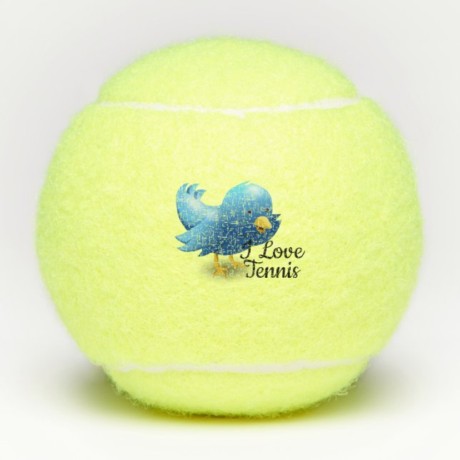 Balles De Tennis I Love tennis Bird (Devant)