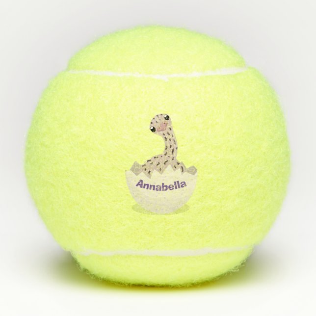 Balles De Tennis Illustration d'autruche pour bébé à couver mignon (Devant)