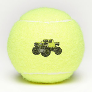 Balles De Tennis Illustration de camion monstre