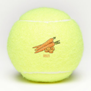 Balles De Tennis Illustration de carotte