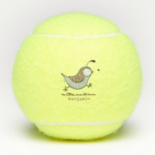 Balles De Tennis Illustration de cartoon d'un colin de Californie h